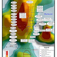 Kandiolé Project, Mankouké Prospect significant drilling results 2018-2019