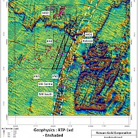 Map with all Roscan Properties Geophysics Map