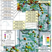 Moussala North Air Core Drilling Highlights